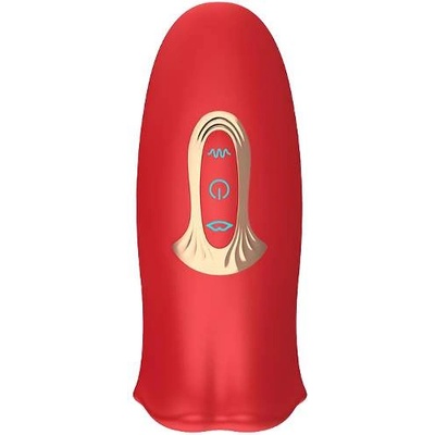 Action Комбиниран стимулатор за мъже и жени "action ember red" 13 см