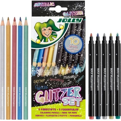 Jolly 3000-0517 GLITTER SET metalická sada 10ks
