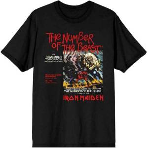 Iron Maiden Number Of The Beast Vinyl Promo Sleeve Black XL Риза (IMTEE141MB04)