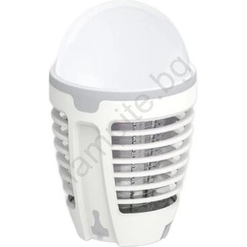 Platinet LED преносима лампа с капан за насекоми LED/5W/1800 mAh IPX4 бяла/сива (PL0620)