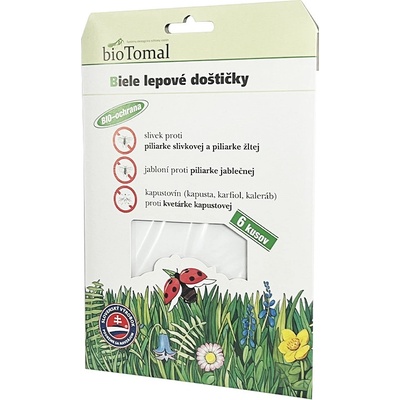Lepové doštičky biele biotomal 1 bal. - 6ks