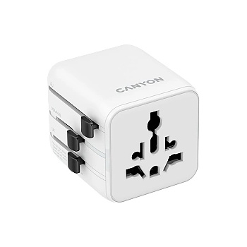 CANYON Travel Adapter OnTour One EU/UK/US/AUS White (CNS-TA1005W)