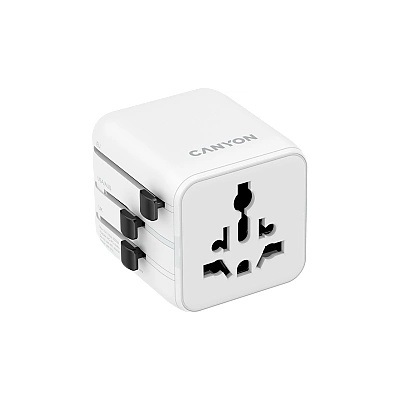 CANYON Travel Adapter OnTour One EU/UK/US/AUS White (CNS-TA1005W)