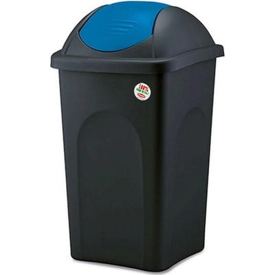 Stefanplast odpadkový koš MULTIPAT 60 l černá, modré víko