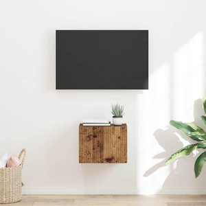 vidaXL TV стенен шкаф 39 x 31 x 29, 5 см Старо дърво (892185)