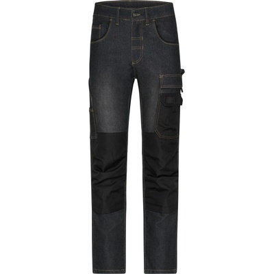 James & Nicholson Džíny JN 875 25-28 -black denim černá denim