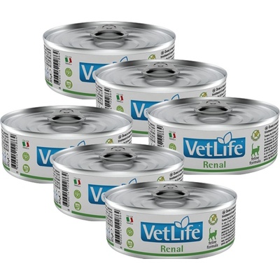 Vet Life Feline cat renal 6 x 85 g