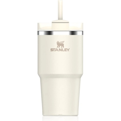 STANLEY Quencher H2. O FlowState Tumbler неръждаема термочаша със сламка малък Cream 2.0 600ml