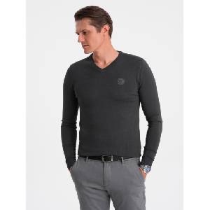 Ombre Clothing Dark Grey Мъжки пуловер Ombre Clothing Ombre Clothing | Siv | МЪЖЕ | M