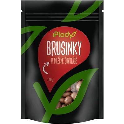 iPlody Brusinky v mléčné čokoládě 100 g