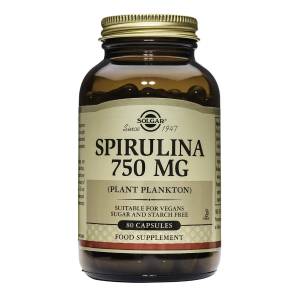 Solgar Spirulina 750 mg, 80 capsules