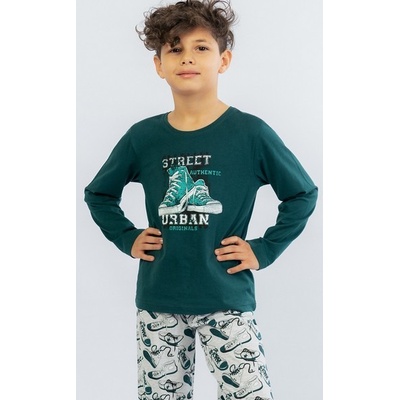 Chlapecké pyžamo Street zelená