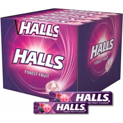 Halls Forest fruit flavour bonbóny s příchutí lesních plodů 20 x 33,5 g