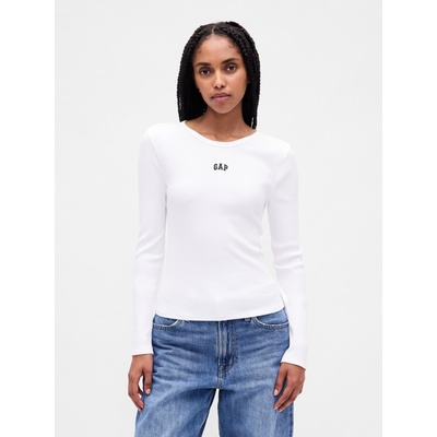 GAP Ребрести тениска с лого GAP GAP | Byal | ЖЕНИ | XS