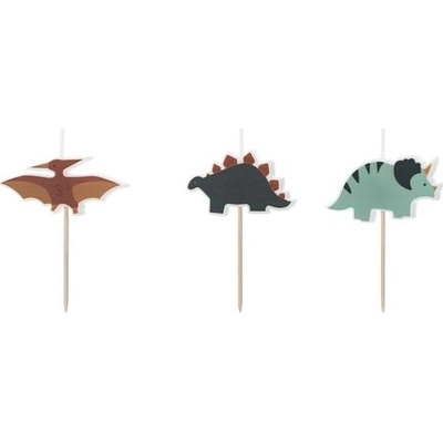 PartyDeco Svíčky dortové Pterodactyl Dino mix