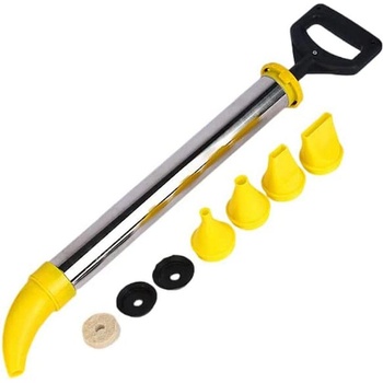 UNI STR Шприц - помпа за цимент и фугиране, метална, комплект с 5 накрайника (uni-07767)