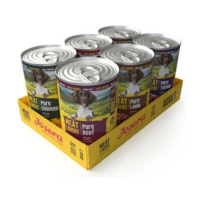 Josera Meat Lovers Pure Multipack hovädzie kuracie jahňacie a morčacie 6 x 400 g