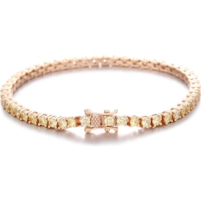 Majya stříbrný tenisový náramek ROSE 10113