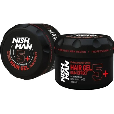 NISHMAN Ultra Strong Gum Effect Hair Gel 5+ 300 ml