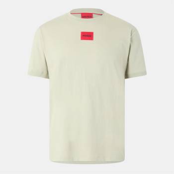 Hugo Тениска Hugo Mens Regular Fit Diragolino T-Shirt - Open Green 391