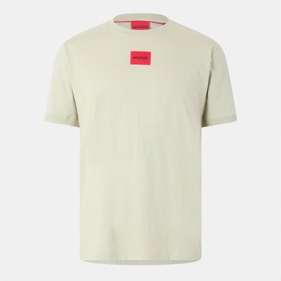 Hugo Тениска Hugo Mens Regular Fit Diragolino T-Shirt - Open Green 391