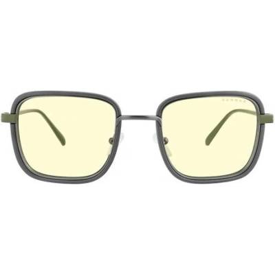 GUNNAR Геймърски очила GUNNAR Fallout Vault 33, Gunmetal/Olive, Amber лещи, синя светлина защита - FAL-05501 (FAL-05501)