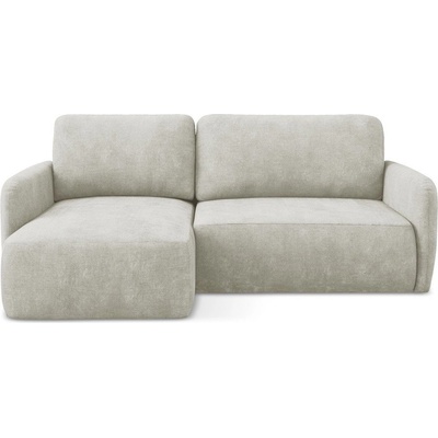 makamii Кремав шенилов разтегателен ъглов диван с място за съхранение (ляв ъгъл) Lilo - Makamii (LILO_LCF_61_P1_C6)