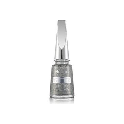Flormar lak na nechty Glitter Nail Enamel GL38 Holographic Silver 11 ml