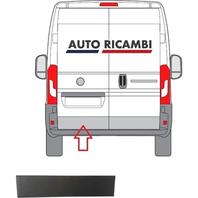 Ochranná lišta Fiat Ducato 2014-2024 zadní, levé dveře, černá 735684316