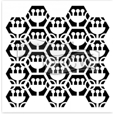 Šablona TCW 12aquot;x12aquot; (30,5x30,5 cm) - Tulip Hexagons The Crafter´s Workshop