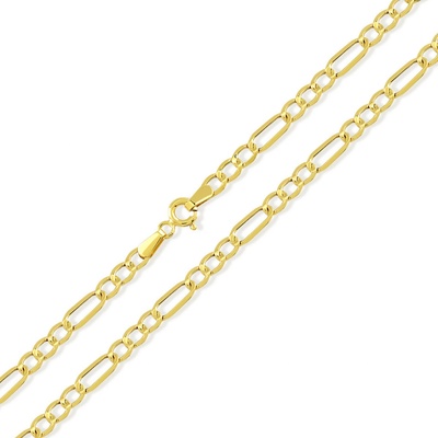 Lillian Vassago Celozlatý řetízek figaro LLV31-GCH094 Žlutá