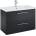 Roca Шкаф Unik Roma Plus Compact, 815 x 395 с 2 чекмеджета и умивалник, черен мат (A852474532)