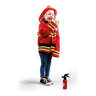 Bigjigs Toys - Детски карнавален костюм Малък пожарникар (34068)