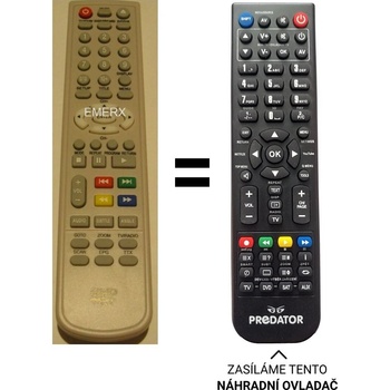 Dálkový ovladač Predátor Sencor SLT1055 DVDP