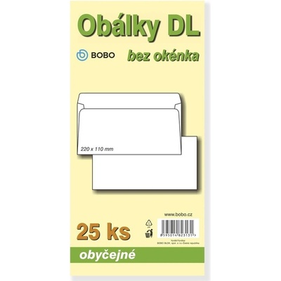 Obálky DL obyčejné (bal.25ks)
