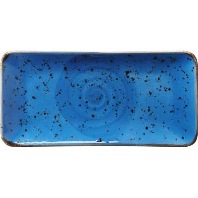 Fine Dine Iris obdélníkový talíř – 300 x 150 mm – modrý