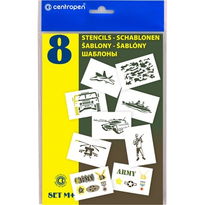 Centropen Šablona set M+