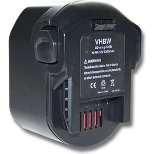 VHBW Батерия за AEG B1214G / B1215R / B1220R, 12 V, 3.3 Ah (800104522)