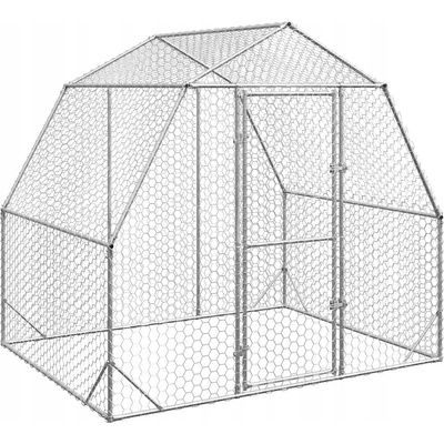 vidaXL Kurník ocel galvanizovaná 2,5x2x2,25 m