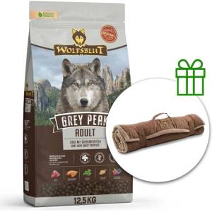 Wolfsblut Grey Peak Възрастен 12, 5 кг + Пътническо одеяло БЕЗПЛАТНО