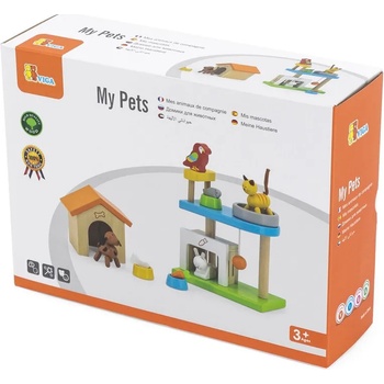 Image 1 of Viga Toys Игрален комплект Viga - Домашни любимци (44568)
