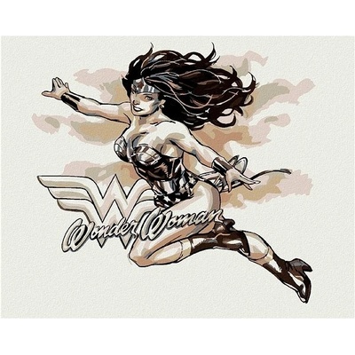 Zuty Wonder Woman čierno-biely plagát iv 40 x 50 cm plátno napnuté na rám 5011701