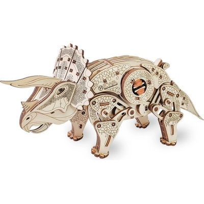EWA Eco-Wood-Art Drevená 3D stavebnica — Triceratops