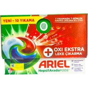 Ariel pods Всичко в едно Капсули за пране с oxi ефект, 10 бр