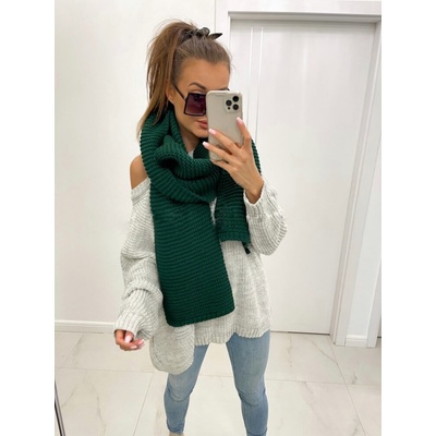 Dámský pletený šál v zelené SZA01-1920