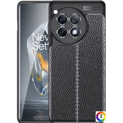 OnePlus Ace 3 5G / 12R 5G Удароустойчив Litchi Skin Калъф и Протектор