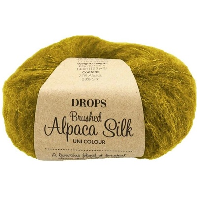 Drops Brushed Alpaca Silk UNI 41 pšeničné pole