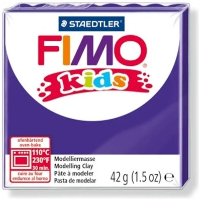 FIMO Глина, 42 g, горима, FIMO "Kids", лилава 8030-6 (8030-6)