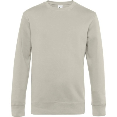 B&C mikina KING Crew Neck pánská COT-01U01Kx4500 Šedá mlhavě