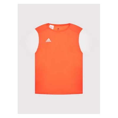 Adidas Тениска от техническо трико Estro 19 DP3227 Оранжев Regular Fit (Estro 19 DP3227)